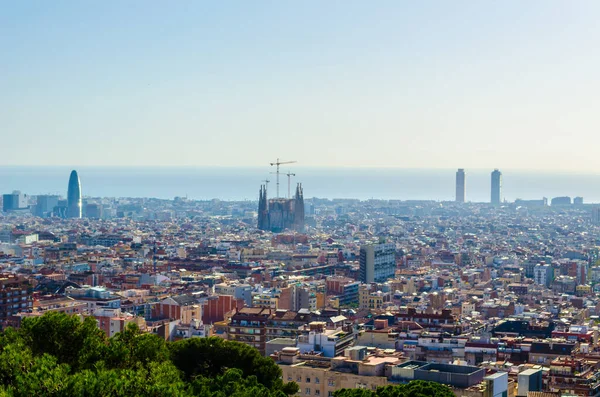 Aerial View Barcelona Spai — Stok fotoğraf