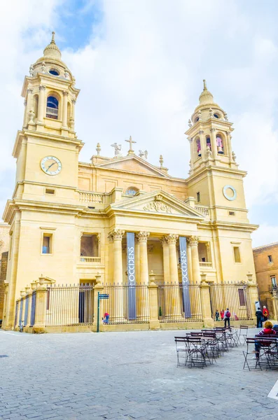 Cathedral Santa Maria Real Pamplona Spai — Stockfoto