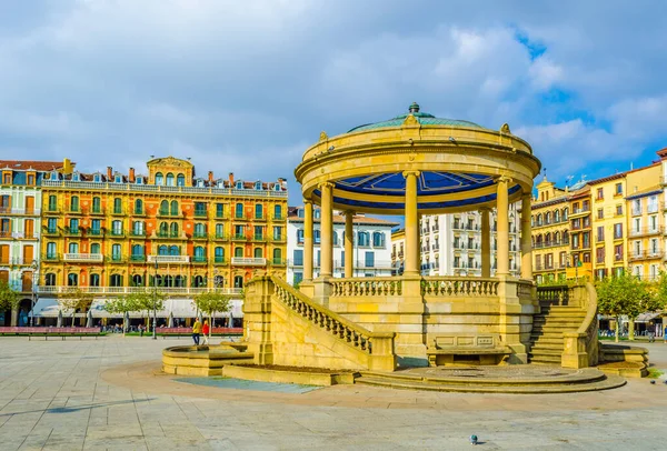 İspanya 'nın Pamplon şehrinde Plaza del Castillo