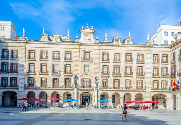 Blick Auf Den Platz Plaza Porticada Santander Spai — Stockfoto