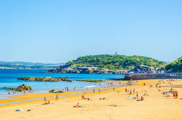 İspanyol şehri Santande 'de bir sahil manzarası