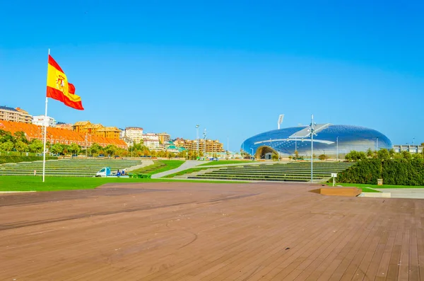 Vista Palácio Esporte Cidade Espanhola Santande — Fotografia de Stock