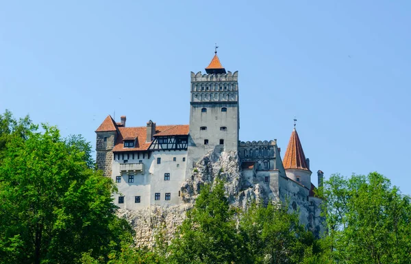View Romanian Bran Castle Which Also Called Castle Dracula — Stock Fotó