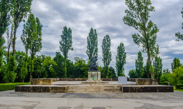 Eerste Wereldoorlog Monument Gelegen Mirogoj Begraafplaats Kroatische Hoofdstad Zagreb — Stockfoto