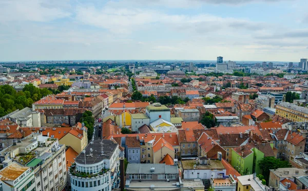 Hırvat başkenti zagreb 'in hava görüntüsü