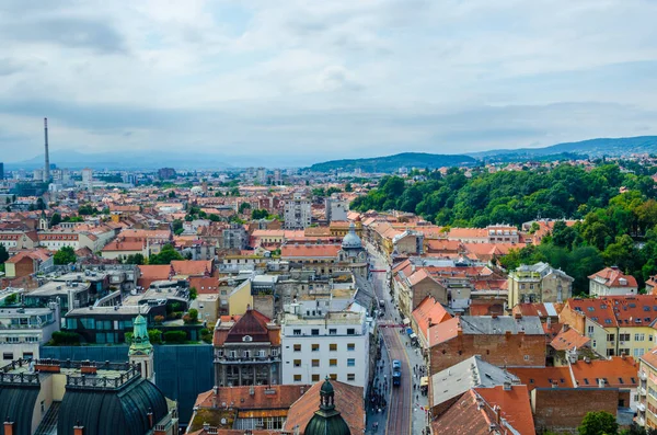 Hırvat başkenti zagreb 'in hava görüntüsü