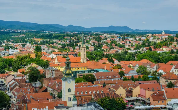Hırvat başkenti zagreb 'in hava görüntüsü
