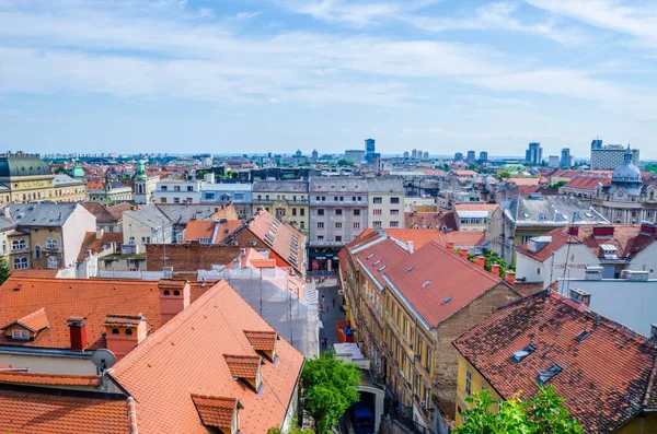 Hırvat başkenti zagreb 'in hava görüntüsü