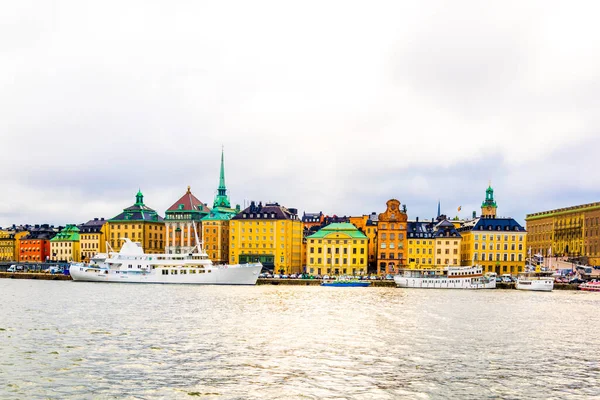 View Waterfront Gamla Stan Stockholm Cloudy Day — Stockfoto