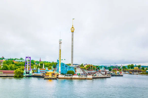 Der Vergnügungspark Grona Lund Stockholm Schweden — Stockfoto