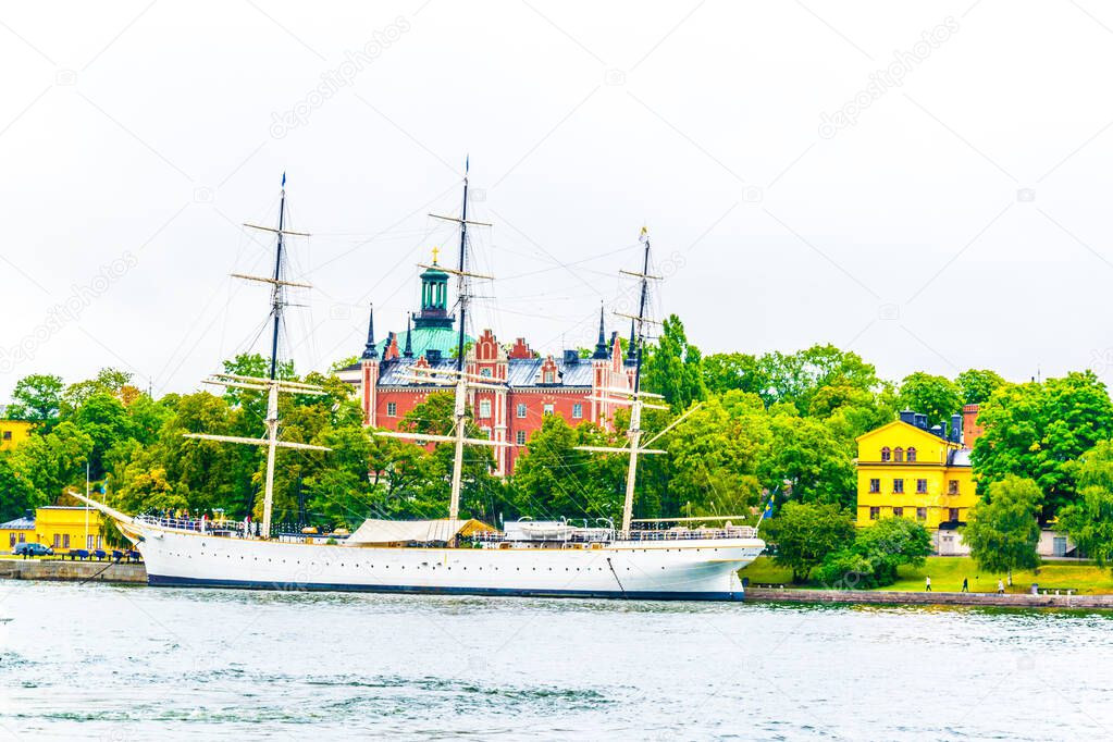 Hostel ship Af Chapman situated in Stockholm, Sweden