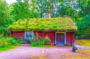 Stockholm 'deki Skansen Müzesi' nin manzarası.