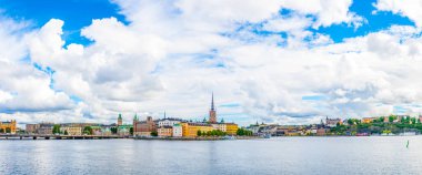 Sodermalm Adası ve Gamla Stan ile Stockholm Panoraması