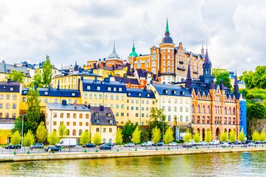 Sodermalm Adası ile Stockholm Panoraması