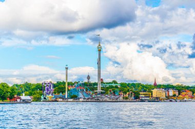 Stockholm, İsveç 'teki Grona Lund Lund Eğlence Parkı.