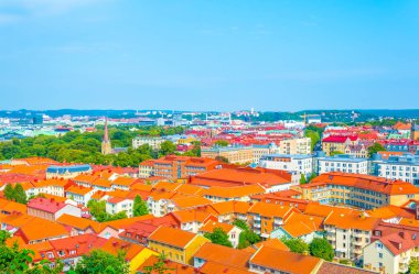 İsveçli Gotebor 'un hava manzarası