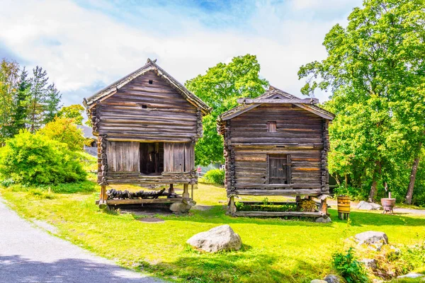 Stockholm 'deki Skansen Müzesi' nin manzarası.
