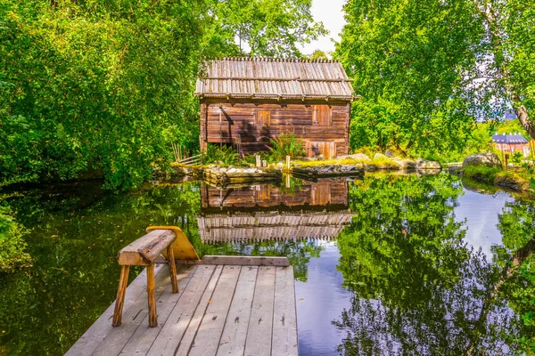 Stockholm 'deki Skansen Müzesi' nin manzarası.