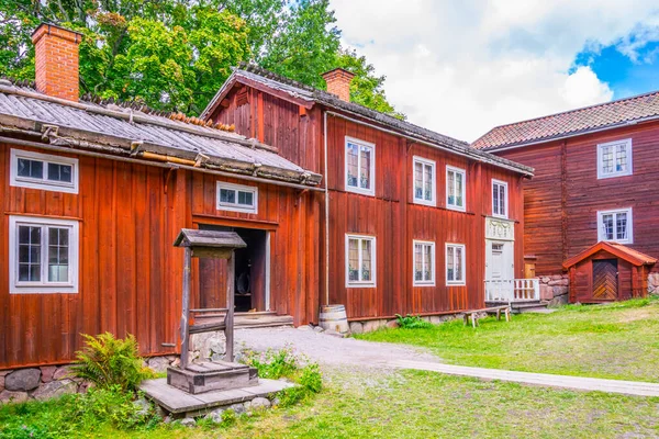 View Farmhouse Skansen Museum Stockholm — стоковое фото