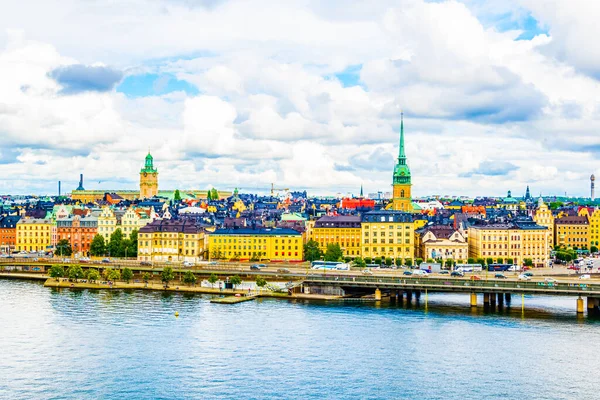 Gamla Stan Dominated Storkyrkan Church Stockholm — Stockfoto