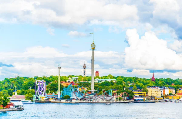 Stockholm, İsveç 'teki Grona Lund Lund Eğlence Parkı.