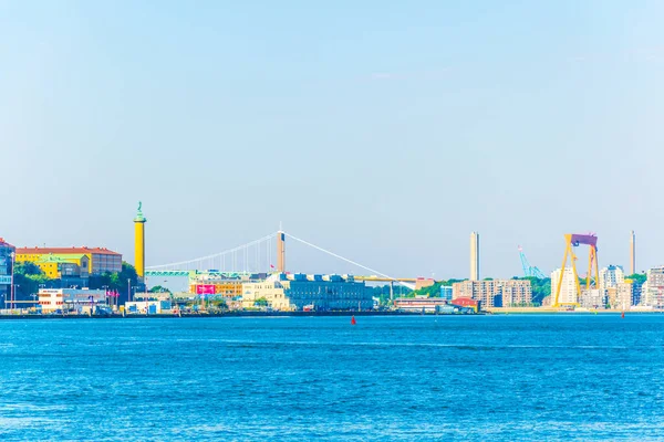 Vista Del Puerto Goteborg Sueco — Foto de Stock