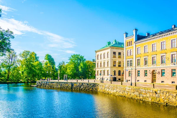 Vista Canal Centro Goteborg Suecia — Foto de Stock