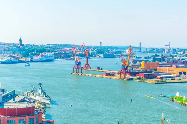 İsveçli Goteborg limanının hava görüntüsü