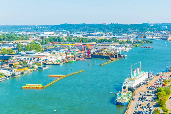 İsveçli Goteborg limanının hava görüntüsü