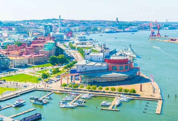 Aerial View Goteborg Opera Building Situated Next Marina Swede — Fotografia de Stock