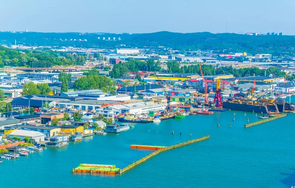 İsveçli Goteborg limanının hava görüntüsü