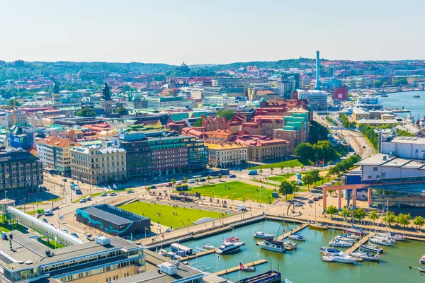 Goteborg, İsveç 'in Panorama manzarası