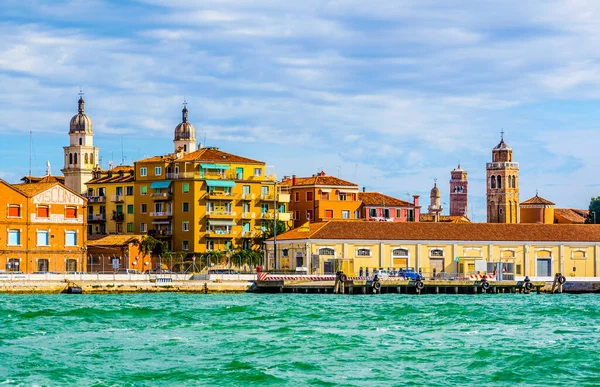 View Buildings Situated Edge Guidecca Channel Italian City Venice — Photo