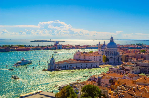 Venedig Blick Auf Den Canal Grande Und Die Basilika Santa — Stockfoto