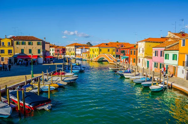 Άποψη Ενός Καναλιού Στο Νησί Murano Στην Ιταλία — Φωτογραφία Αρχείου