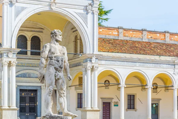 View Statue Piazza Della Liberta Udin — Stock Fotó