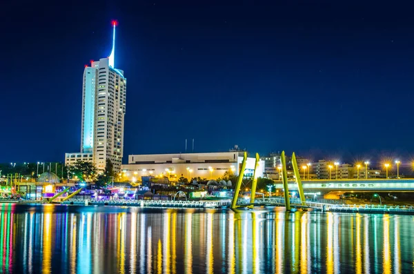 View Uno City Complex Including Vic Headquarters Riverside Promenade Full — Stok fotoğraf