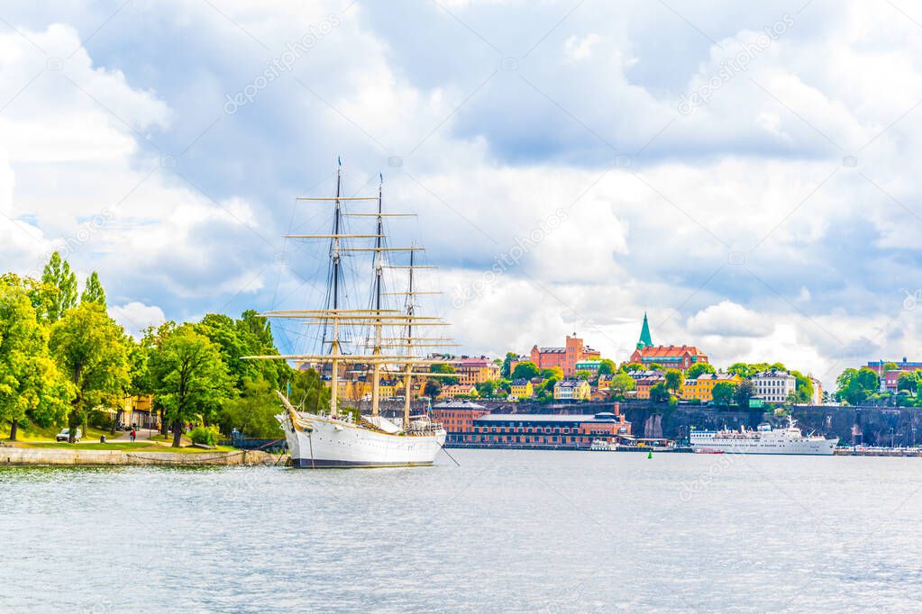 Hostel ship Af Chapman situated in Stockholm, Sweden