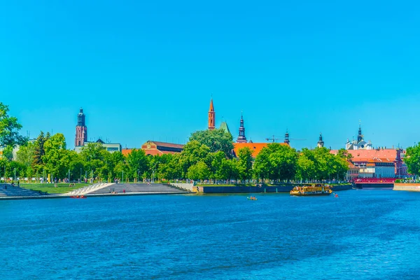 Riverside Odra Wroclaw Polan — Stockfoto