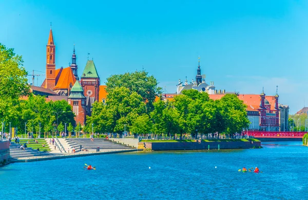 Odra 'nın Riverside' ı, Wroclaw, Polan