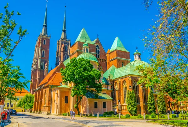 Cathedral Saint John Baptist Wroclaw Polan — Fotografia de Stock