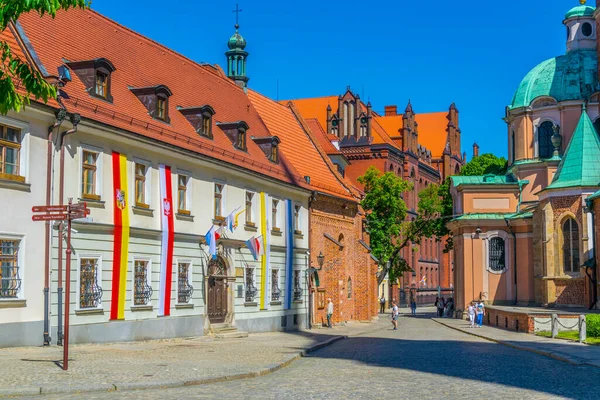 Merkezi Wroclaw 'daki Katedral Meydanı, Polan