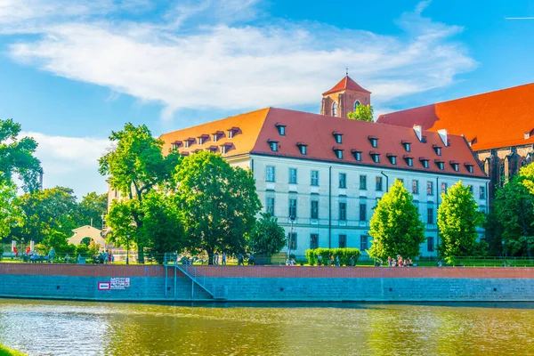 Riverside Odra Wroclaw Polan — Stockfoto