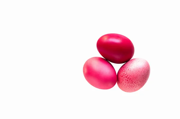 Three colorful eastern eggs — Stock Photo, Image