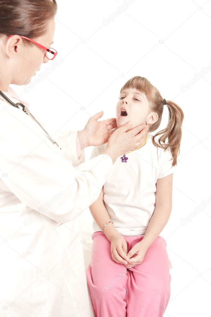 Girl at the doctor's office