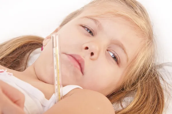 Menina doente — Fotografia de Stock