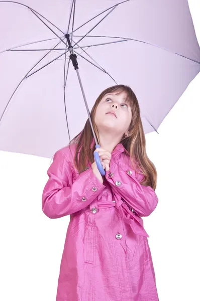 Girl posing with umbrella — Stock Photo, Image