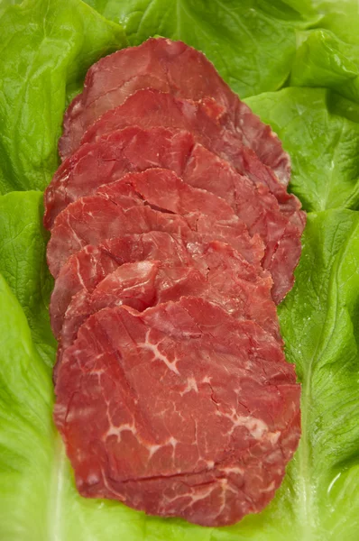 Prosciutto e lattuga — Foto Stock