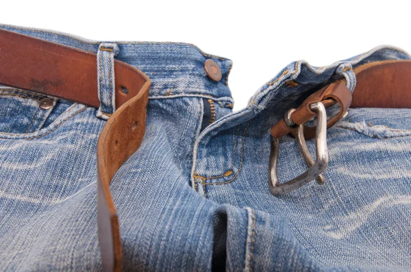 Jeans med bälte — Stockfoto