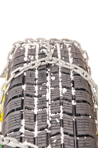 Auto cadeias de pneus — Fotografia de Stock